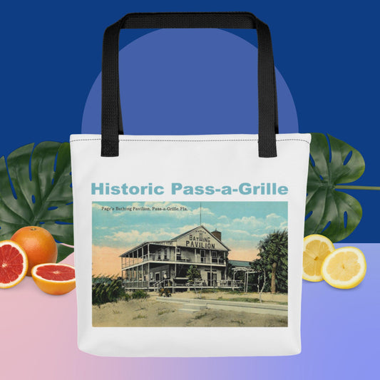 Page's Bathing Pavilion Tote bag