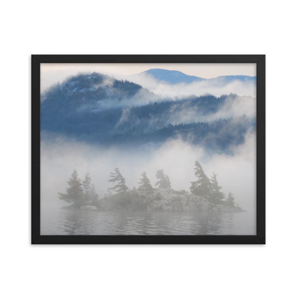 'Island Sequence' framed poster of an original photomontage by Jon Butler