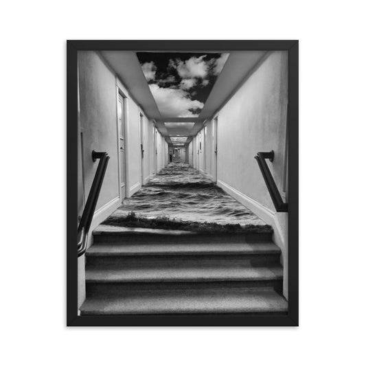 'Somewhere in Time' framed poster of an original photomontage by Jon Butler