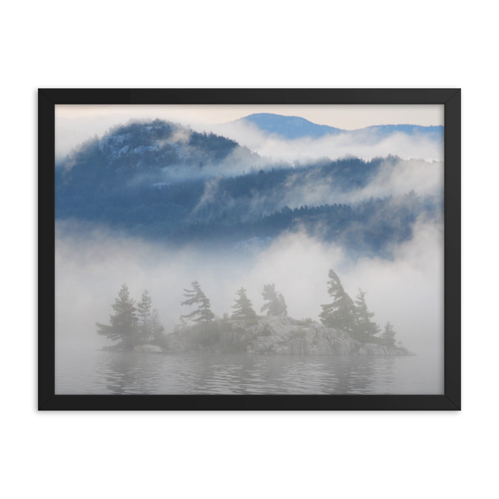 'Island Sequence' framed poster of an original photomontage by Jon Butler