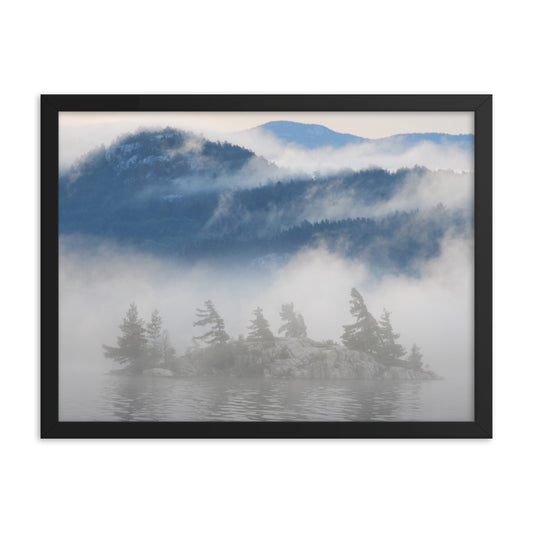 'Island Sequence' framed poster of an original photomontage by Jon Butler