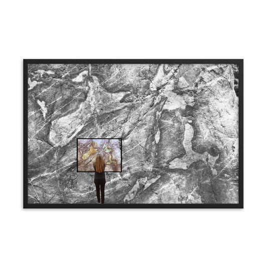 'Mother Nature's Art' framed poster of an original photomontage by Jon Butler