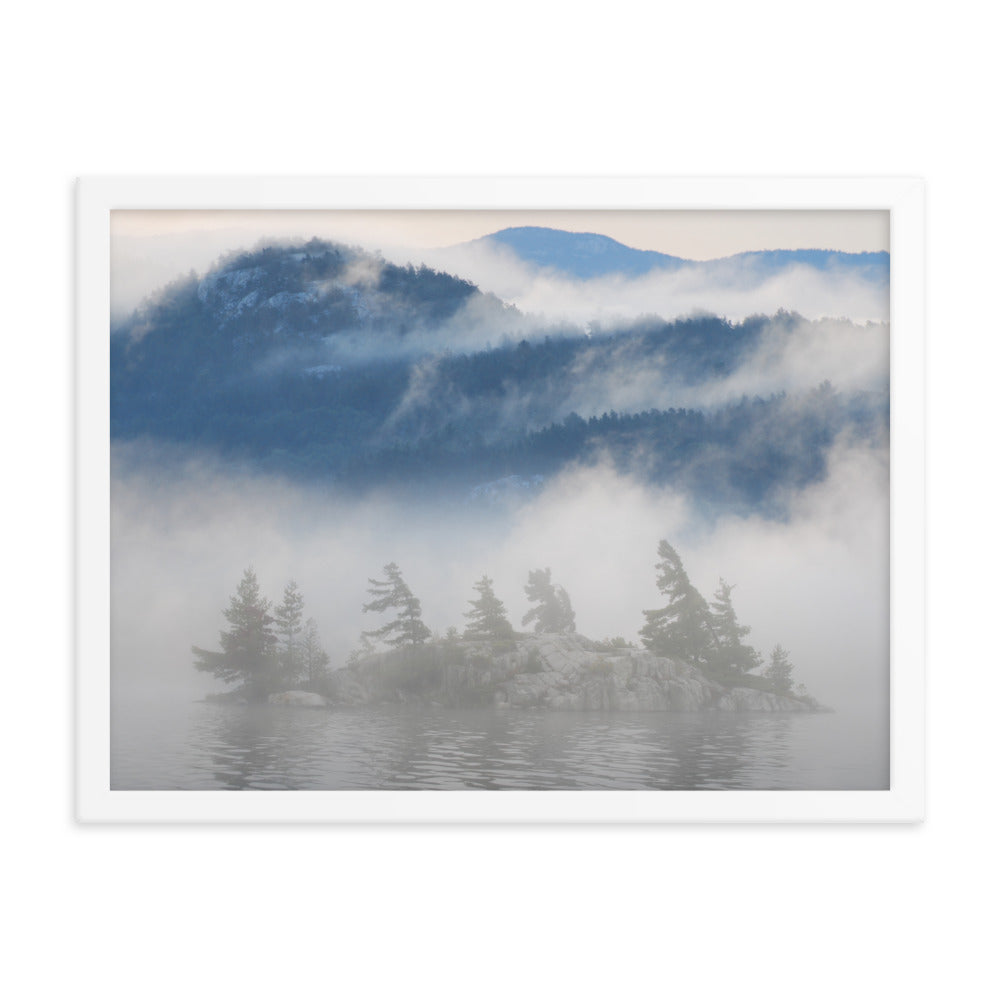 'Island Sequence' framed poster of an original photomontage by Jon Butler