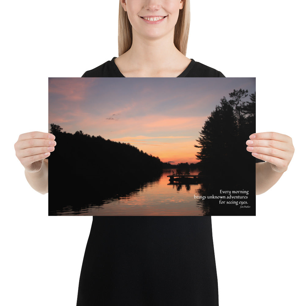 'Every morning' Haiku Poster by Jon Butler