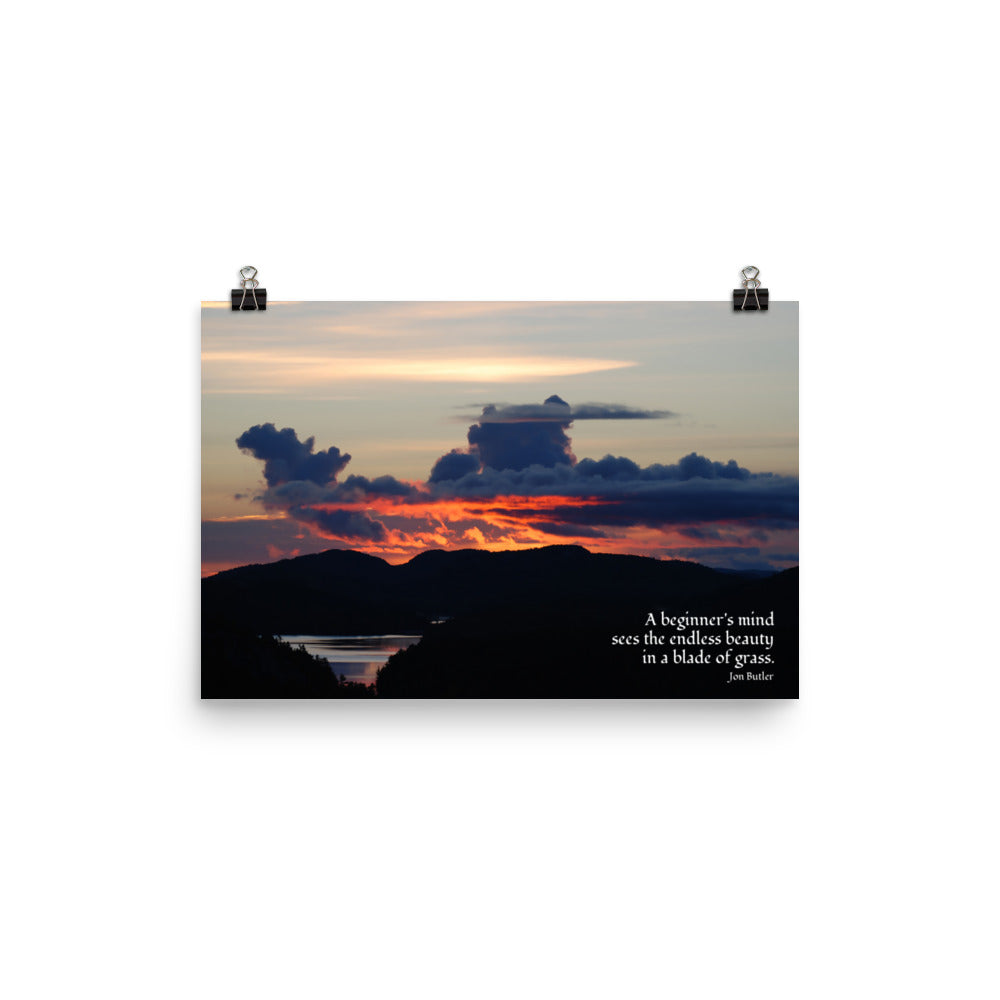 'A beginner's mind' Haiku Poster by Jon Butler