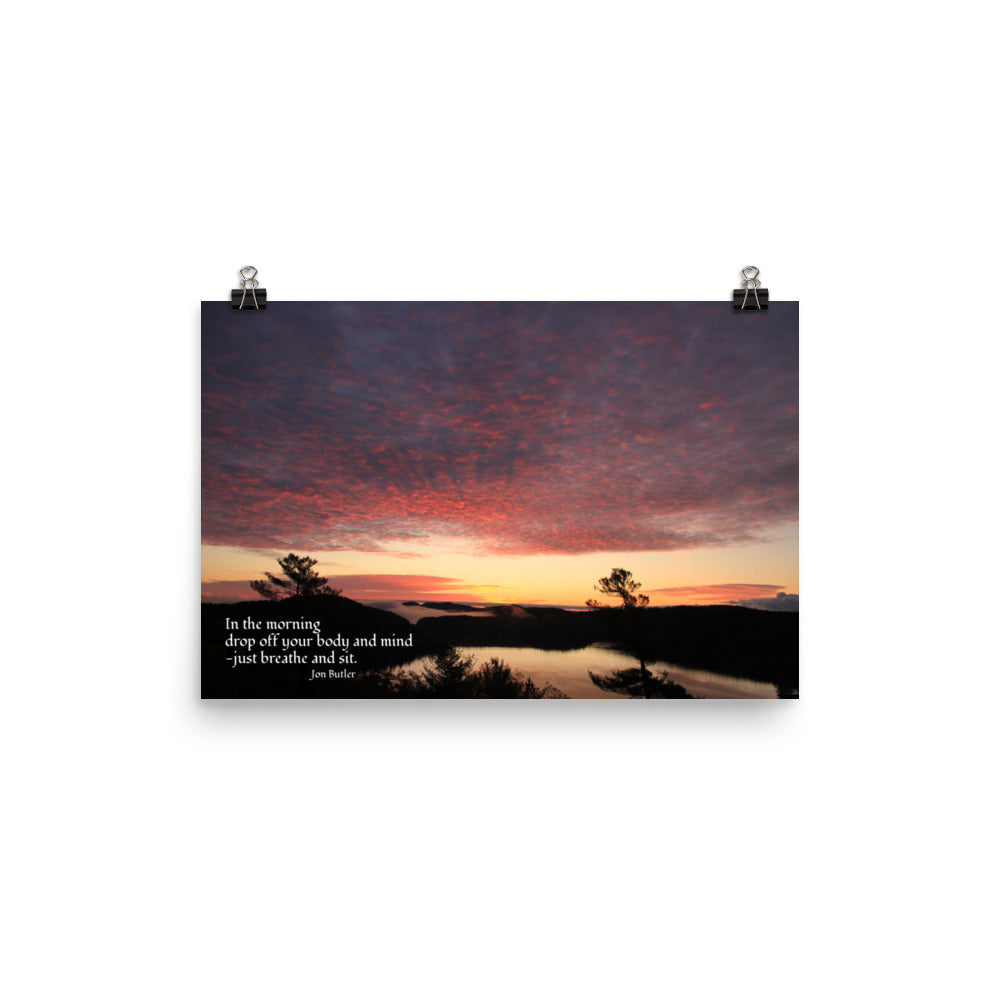 'In the morning' Haiku Poster by Jon Butler