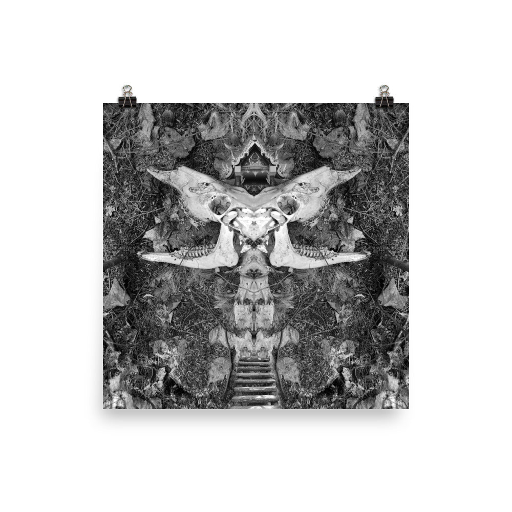 'Temple' poster of an original photomontage by Jon Butler