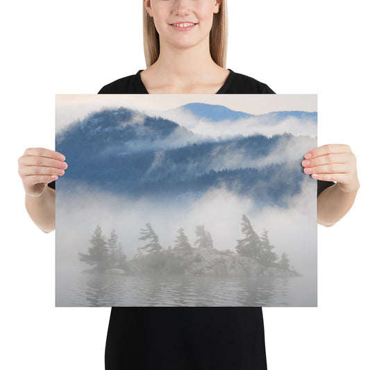 'Island Sequence' poster of an original photomontage by Jon Butler