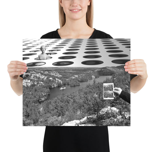 'Grace Hand' poster of an original photomontage by Jon Butler