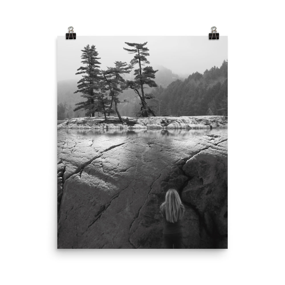 'Reflecting on Grace' poster of an original photomontage by Jon Butler