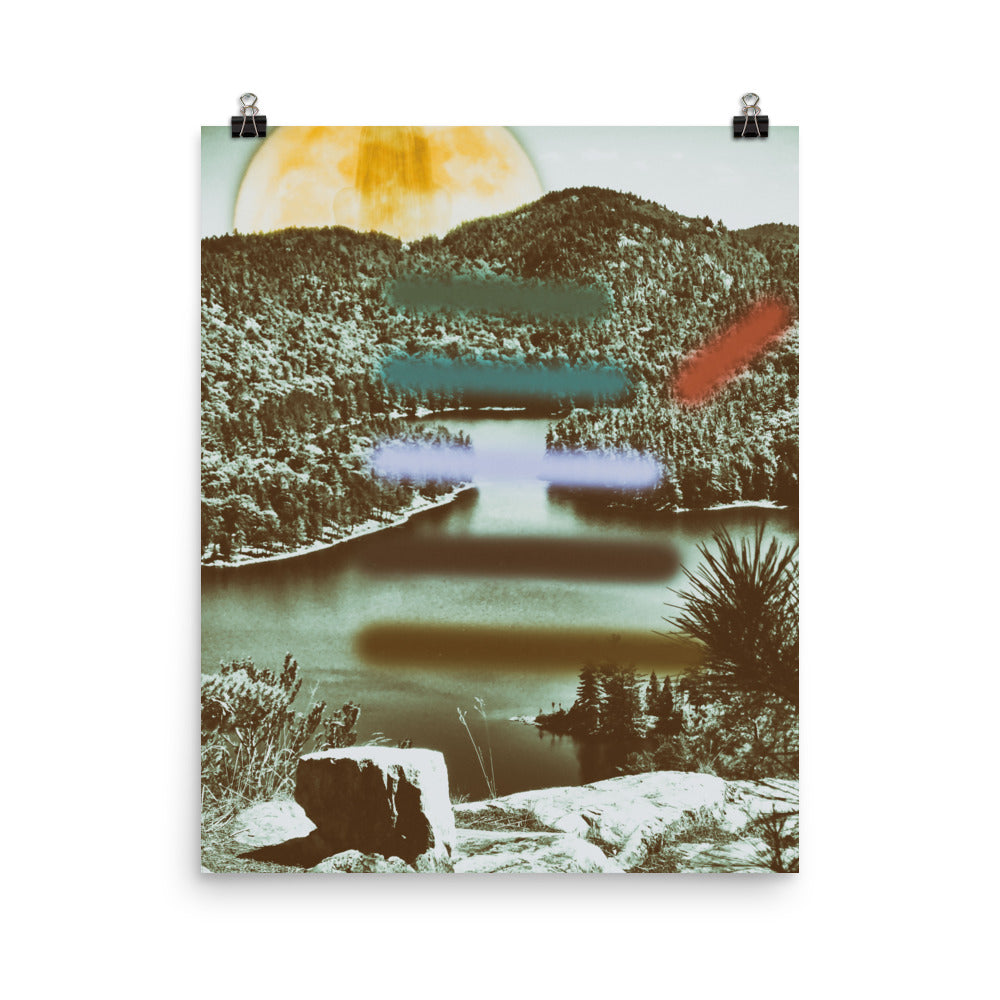 'Carmichael Wrote' poster of an original photomontage by Jon Butler