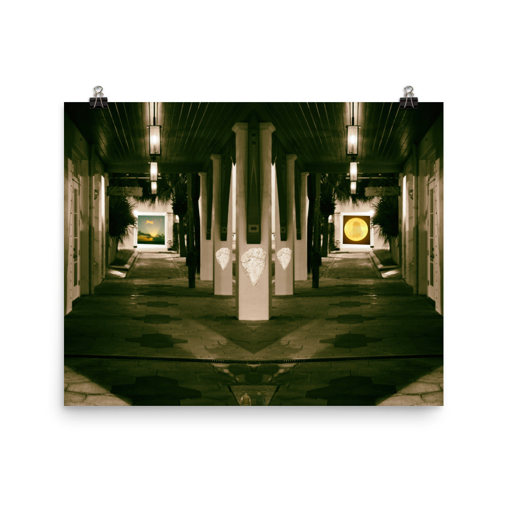 'Day or Night' poster of an original photomontage by Jon Butler