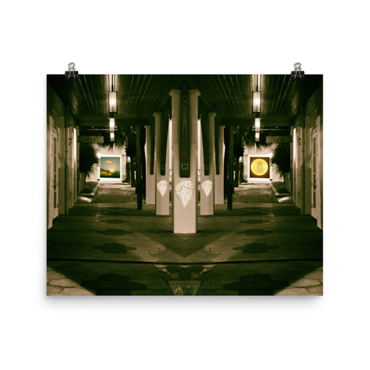 'Day or Night' poster of an original photomontage by Jon Butler