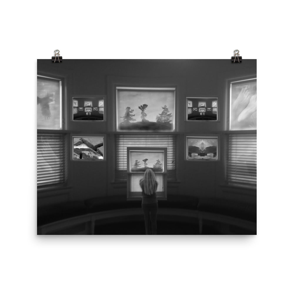 'Gallery IV' poster of an original photomontage by Jon Butler