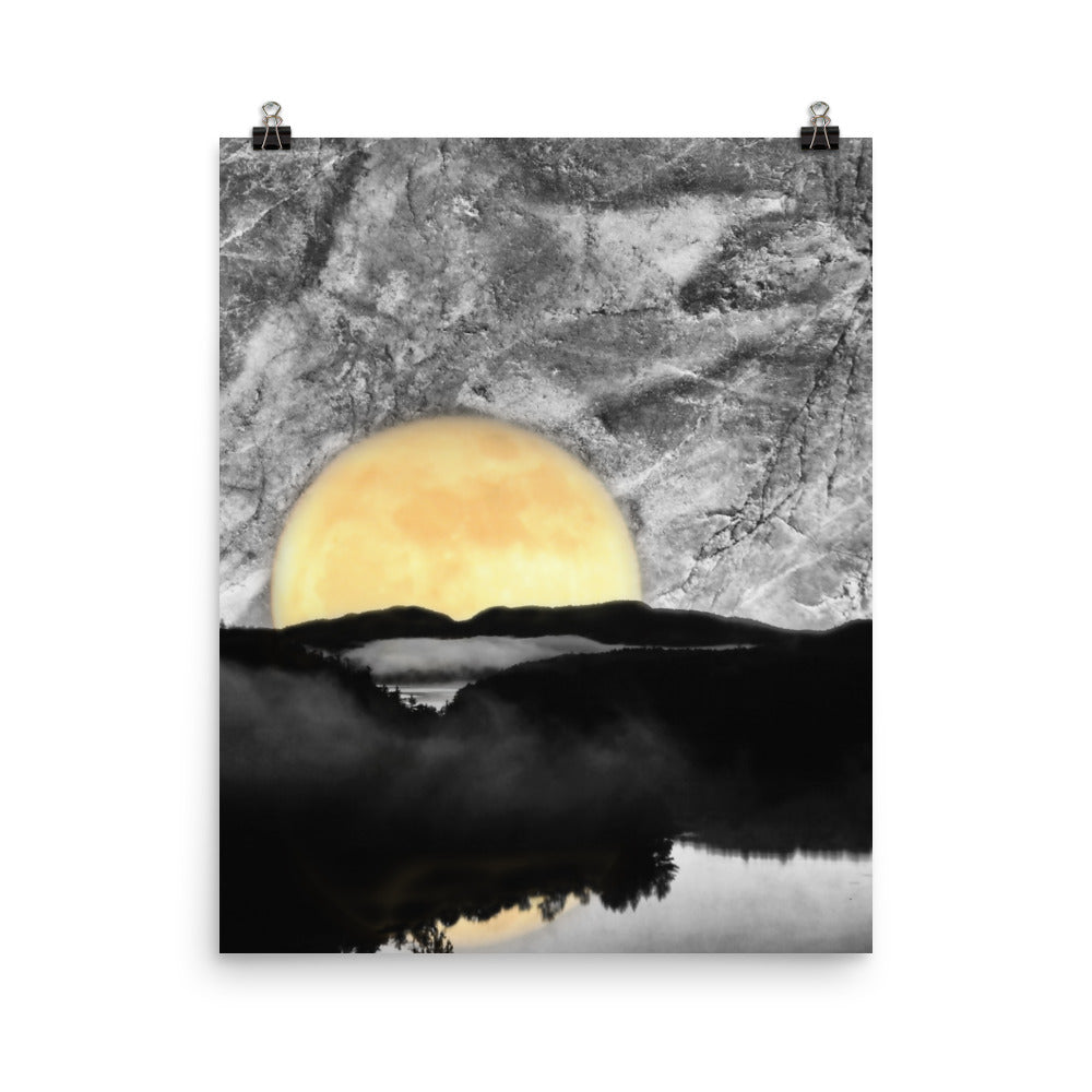 'Willisville Road' poster of an original photomontage by Jon Butler