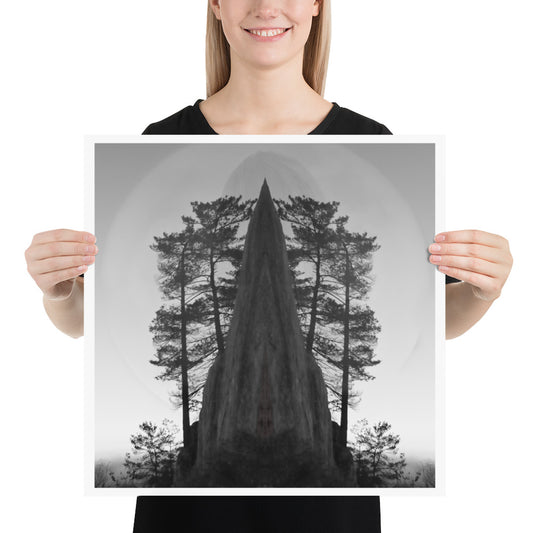 'Monolith' poster of an original photomontage by Jon Butler