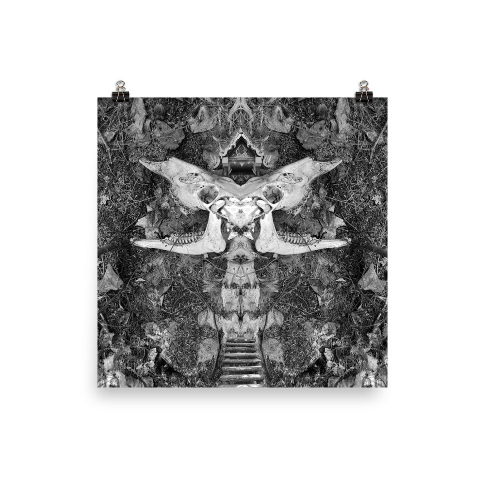 'Temple' poster of an original photomontage by Jon Butler