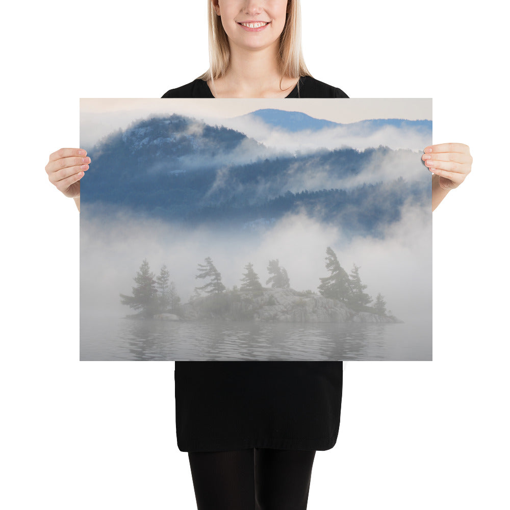 'Island Sequence' poster of an original photomontage by Jon Butler