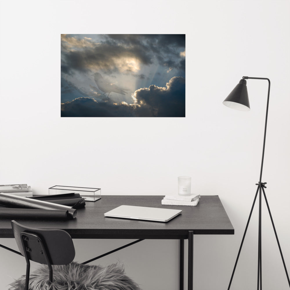 'The Crow' poster of an original photomontage by Jon Butler