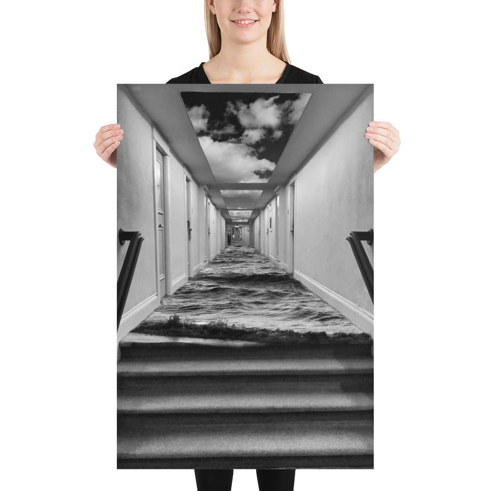 'Somewhere in Time' poster of an original photomontage by Jon Butler