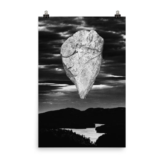 'Someday Mother Nature Will...' poster of an original photomontage by Jon Butler