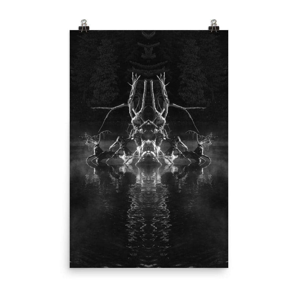 'Stump' poster of an original photomontage by Jon Butler