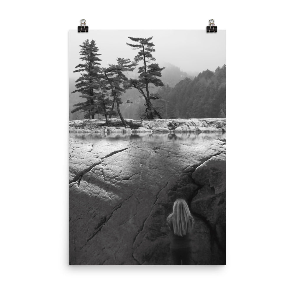 'Reflecting on Grace' poster of an original photomontage by Jon Butler