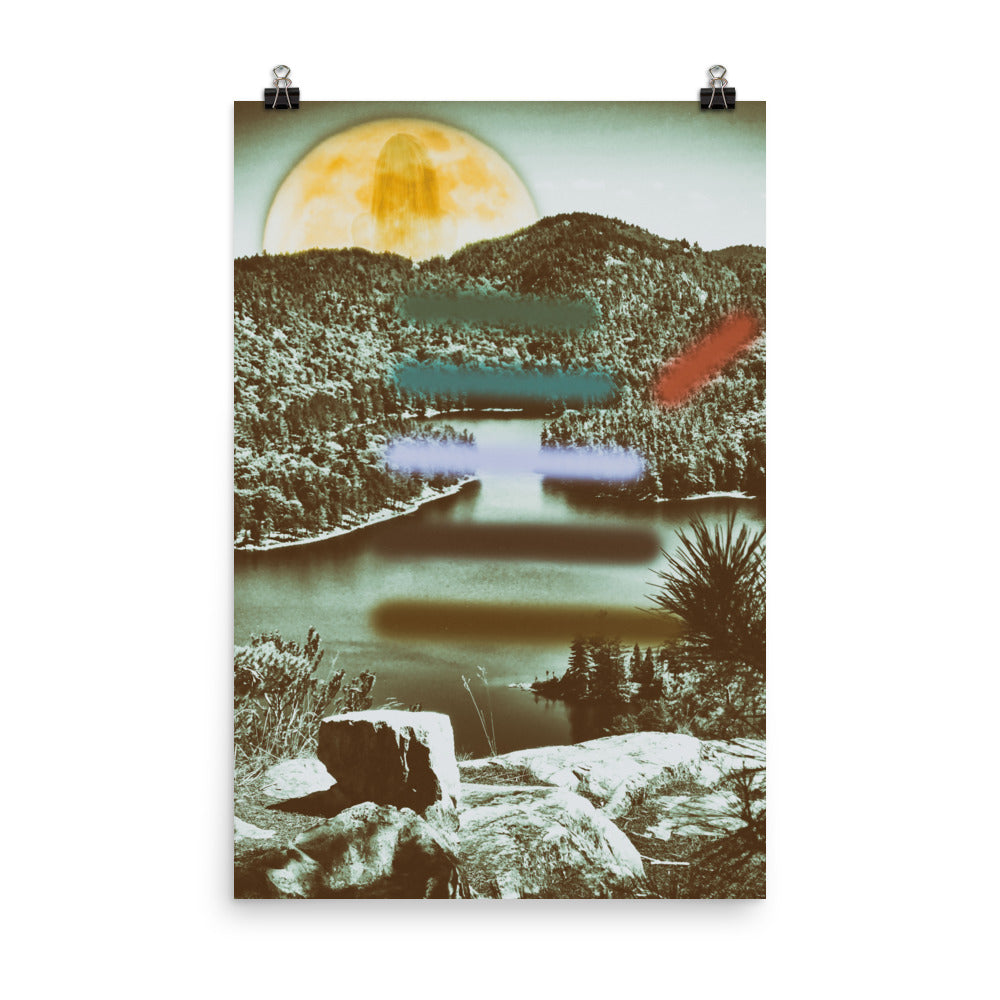 'Carmichael Wrote' poster of an original photomontage by Jon Butler