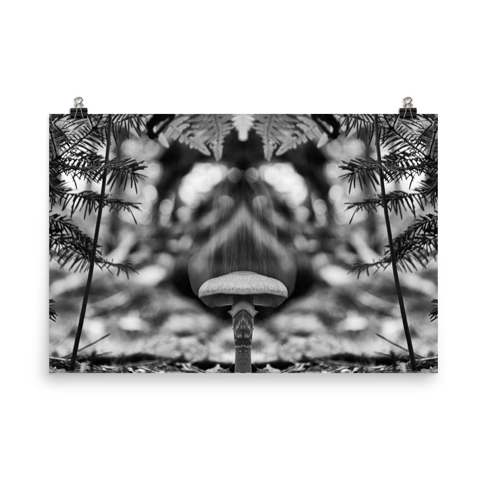 'Mushroom I' poster of an original photomontage by Jon Butler