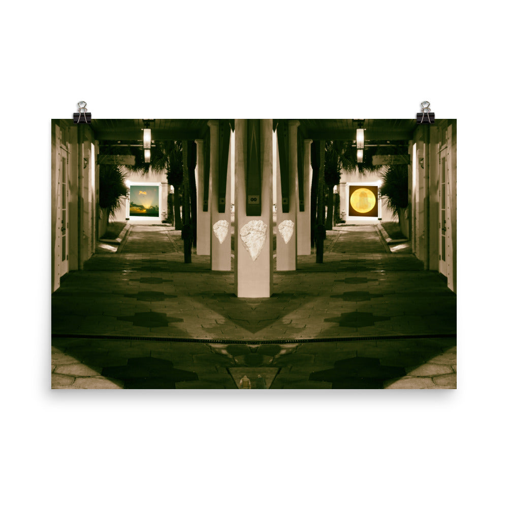 'Day or Night' poster of an original photomontage by Jon Butler