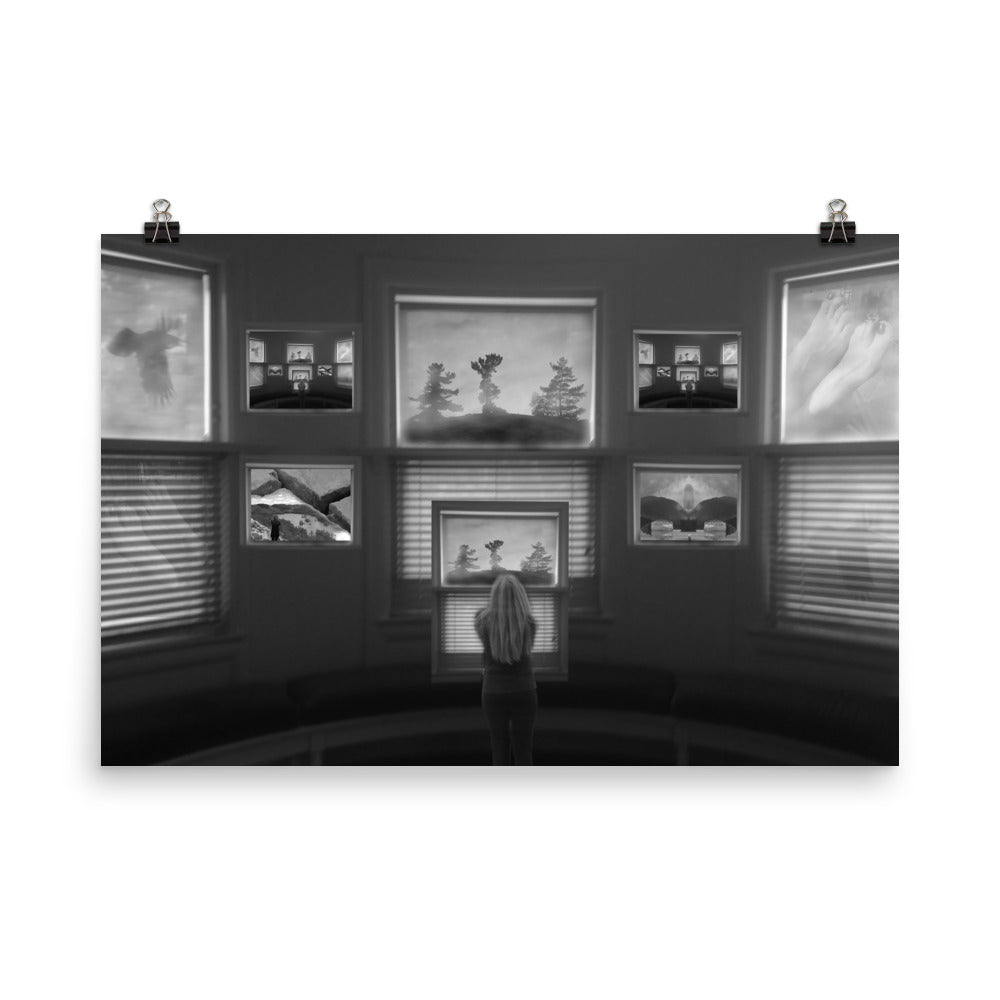 'Gallery IV' poster of an original photomontage by Jon Butler