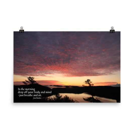'In the morning' Haiku Poster by Jon Butler