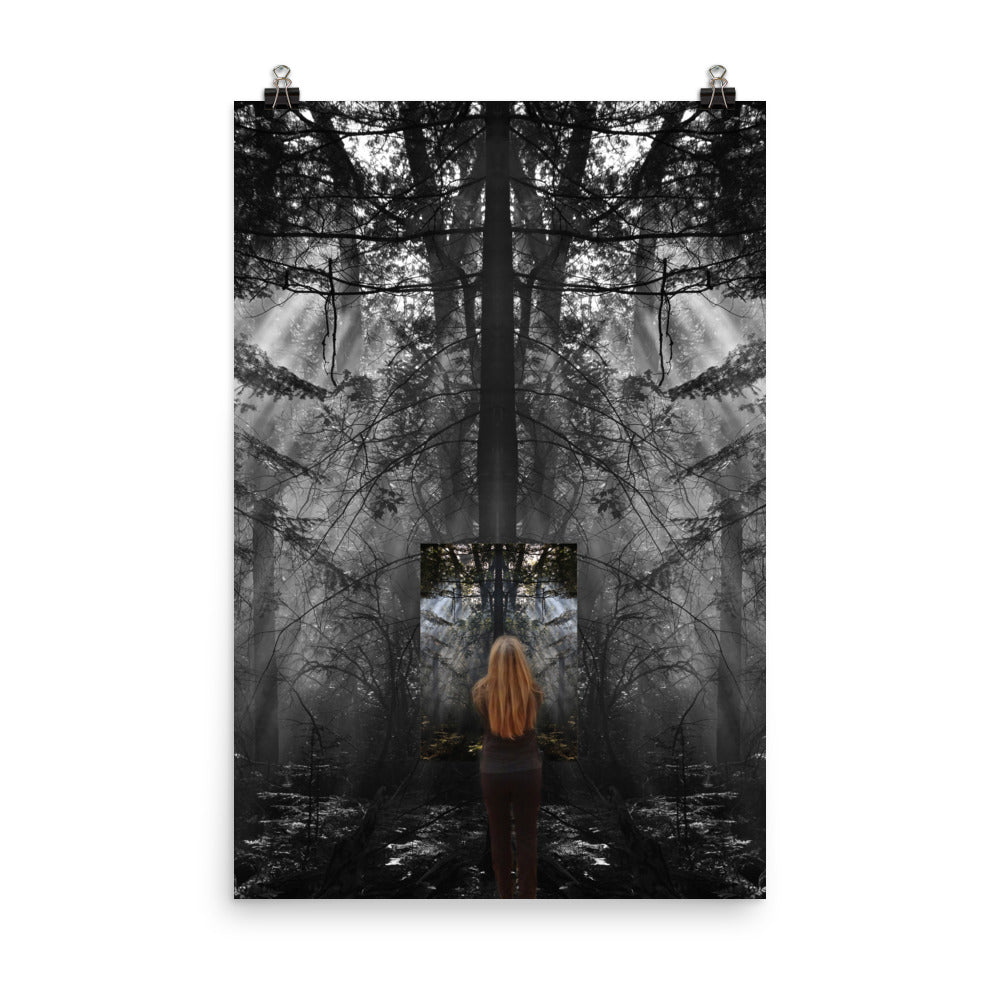 'Morning Vision' poster of an original photomontage by Jon Butler