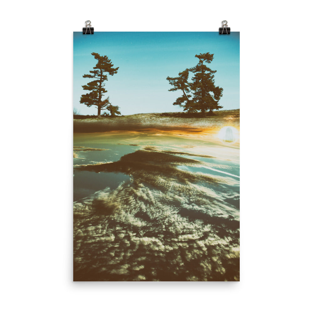 'Above The Clouds' poster of an original photomontage by Jon Butler