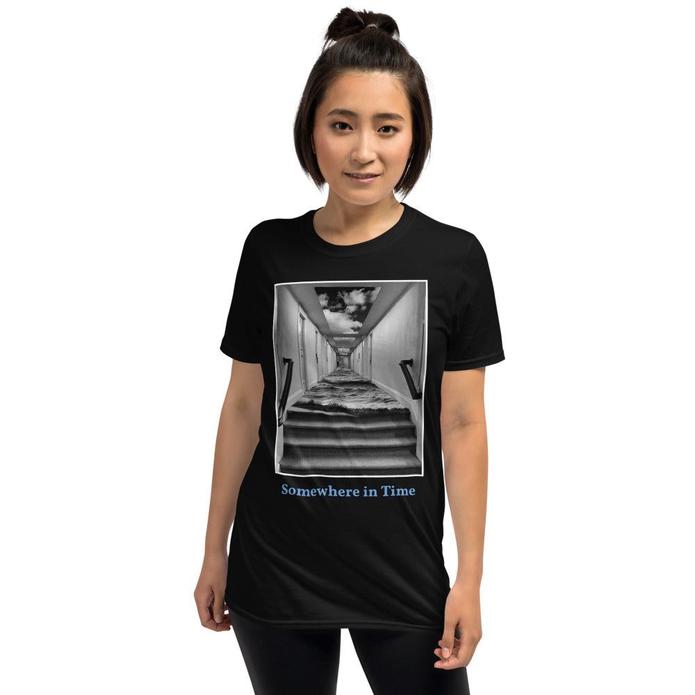 'Somewhere in Time' Short-Sleeve Unisex Titled T-Shirt by Jon Butler