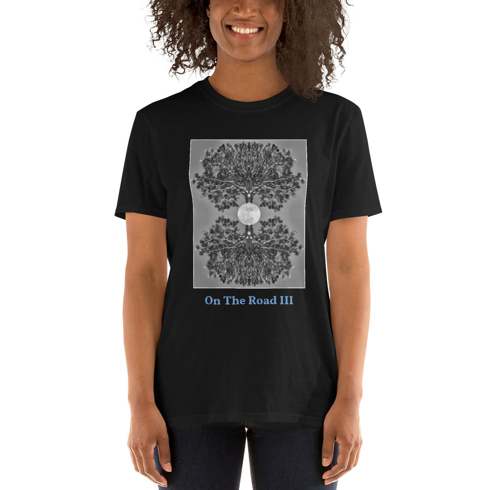 'On The Road III' Short-Sleeve Unisex Titled T-Shirt by Jon Butler