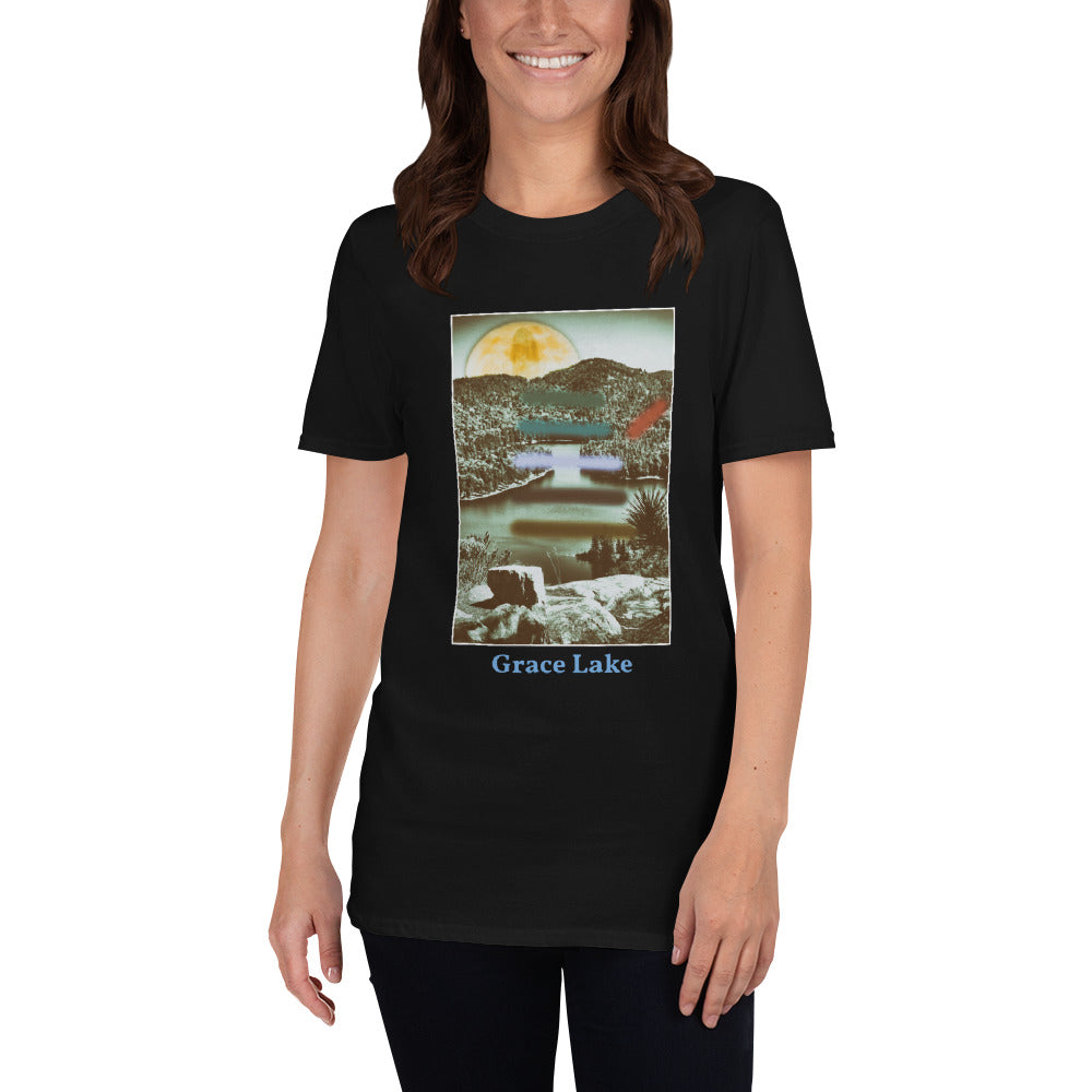 'Carmichael Wrote' Short-Sleeve Unisex Grace Lake T-Shirt by Jon Butler