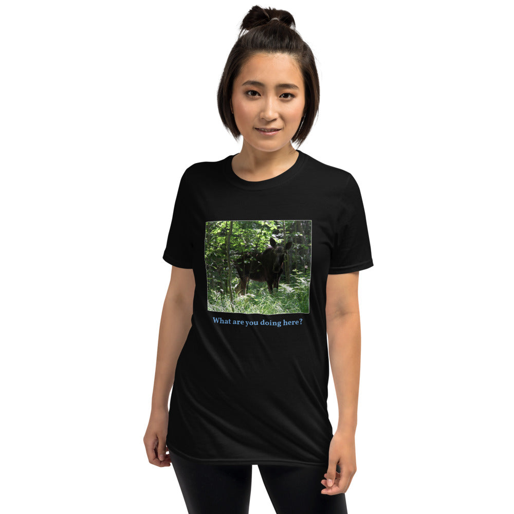 What are you doing here? Short-Sleeve Unisex T-Shirt