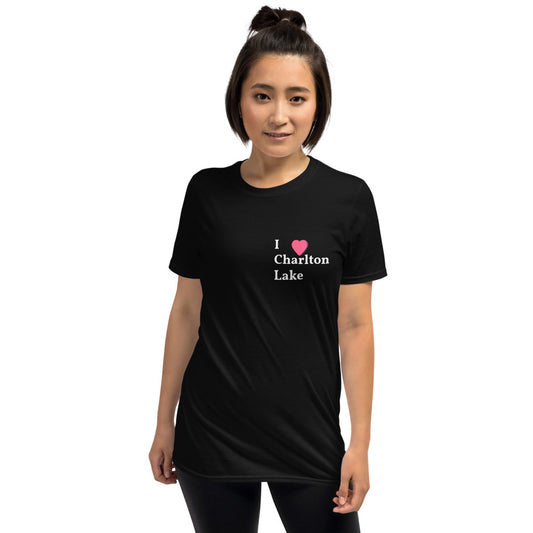 I Love Charlton Lake Short-Sleeve Unisex T-Shirt