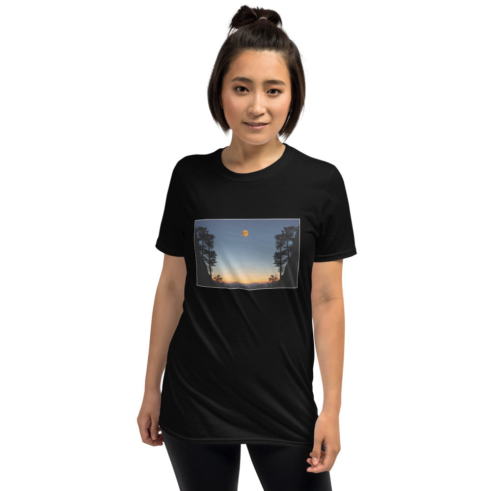 'We awoke and found the moon in the morning sky' Short-Sleeve Unisex T-Shirt