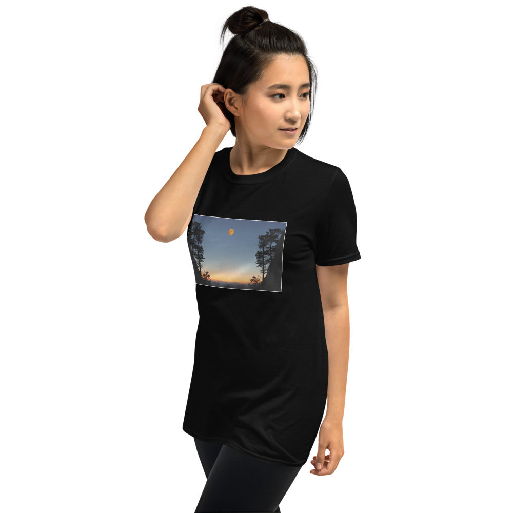 'We awoke and found the moon in the morning sky' Short-Sleeve Unisex T-Shirt