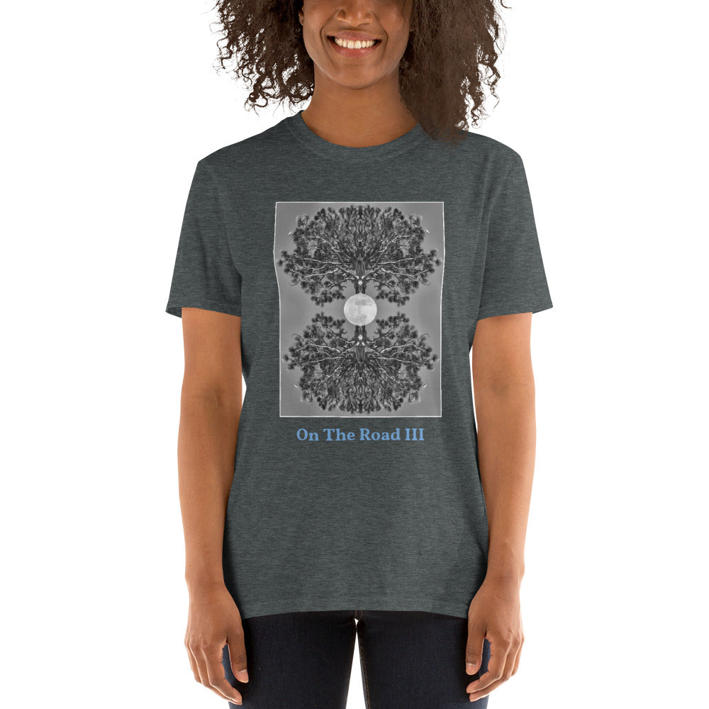 'On The Road III' Short-Sleeve Unisex Titled T-Shirt by Jon Butler