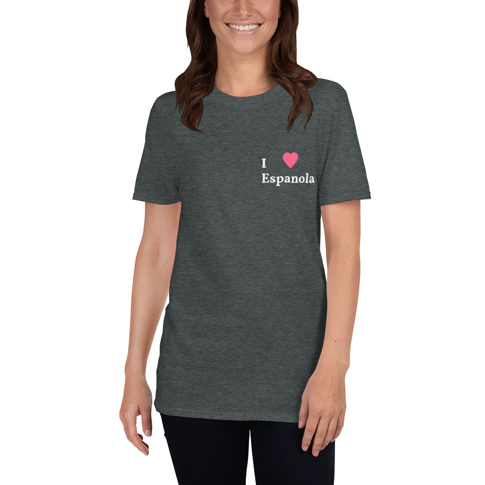 I Love Espanola Short-Sleeve Unisex T-Shirt