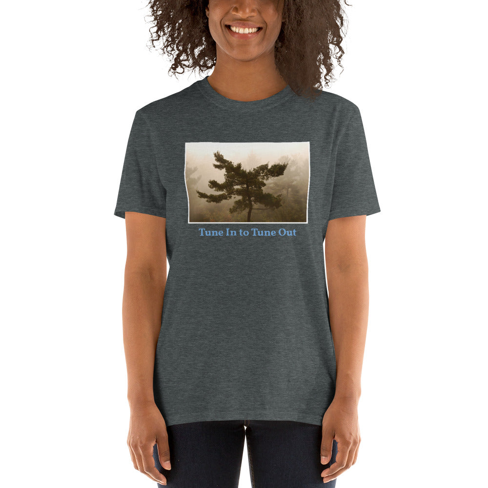 Tune In to Tune Out Short-Sleeve Unisex T-Shirt