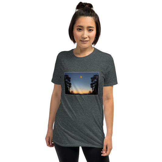 'We awoke and found the moon in the morning sky' Short-Sleeve Unisex T-Shirt