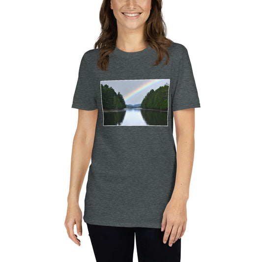 'We paddled around the corner and saw...'  Short-Sleeve Unisex T-Shirt by Jon Butler