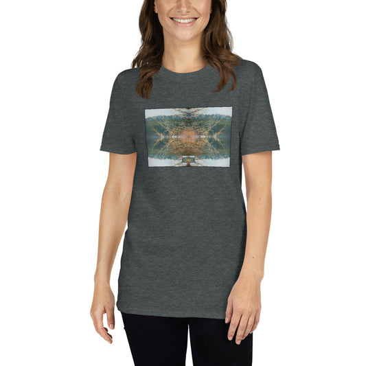 'Winter view from her window' Short-Sleeve Unisex T-Shirt by Jon Butler