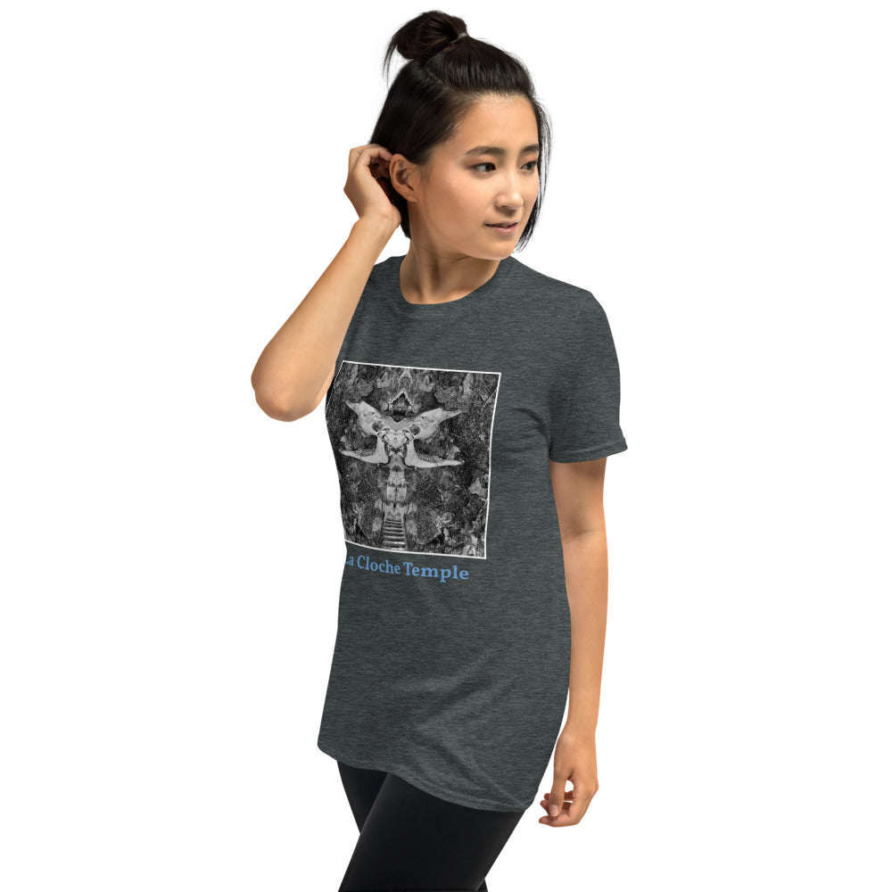 'Temple' Short-Sleeve Unisex La Cloche T-Shirt by Jon Butler