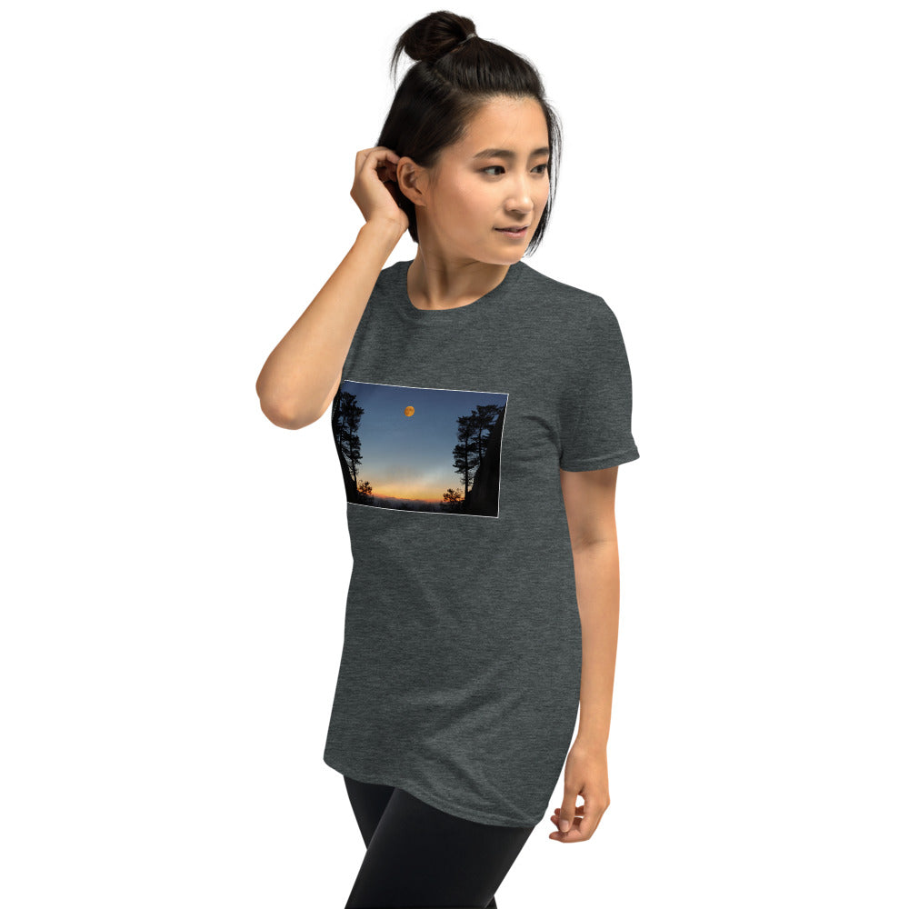 'We awoke and found the moon in the morning sky' Short-Sleeve Unisex T-Shirt