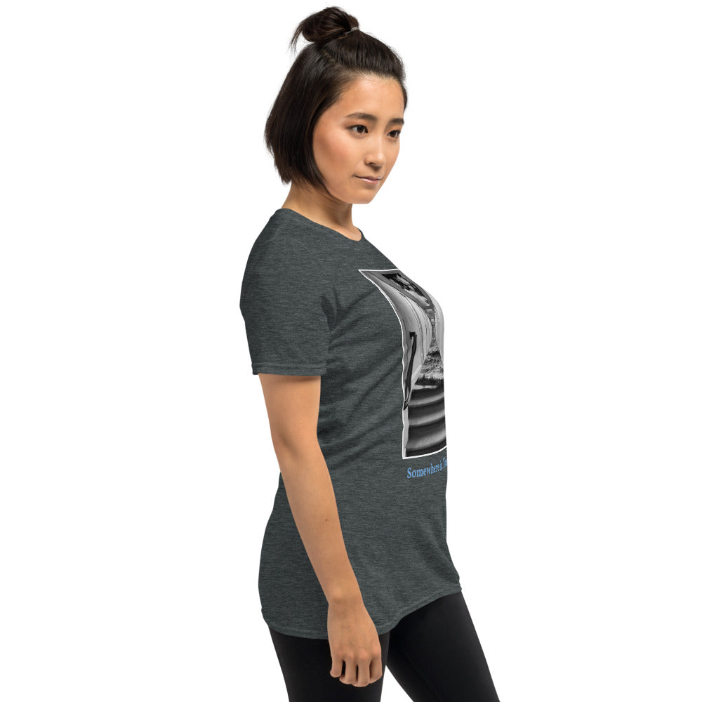 'Somewhere in Time' Short-Sleeve Unisex Titled T-Shirt by Jon Butler